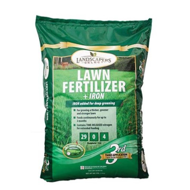 Landscapers Select Lawn Fertilizer Bag with Iron 29-0-4