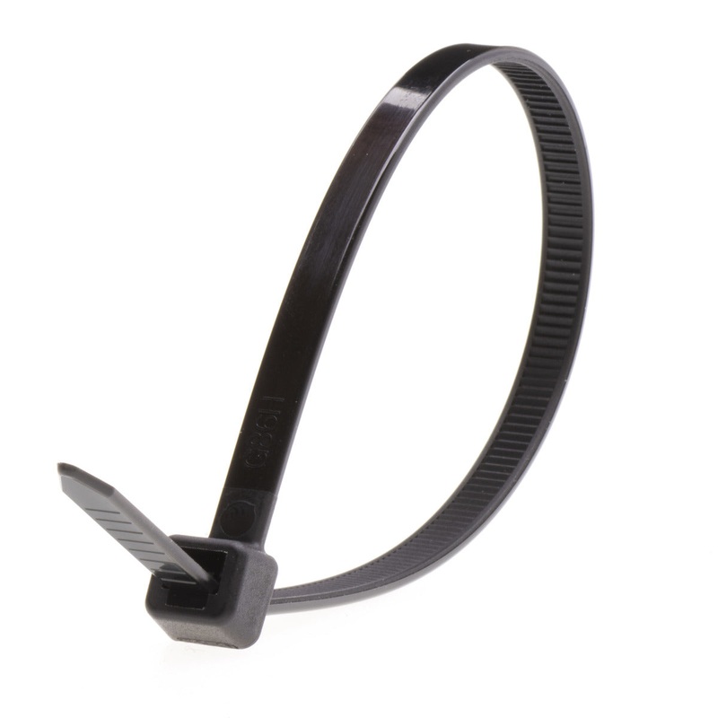 NSI PowerGRP 14, Black General Purpose 50lb Cable Ties, 100 Pack
