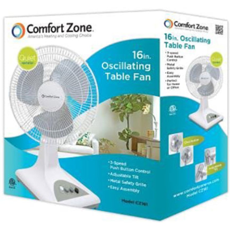 OSCILLATING FAN 16 IN WT TABLE TOP