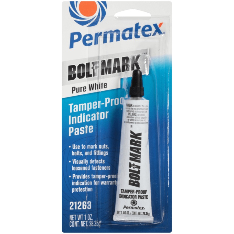 Permatex Bolt Mark Indicator Paste  White 1 Oz.
