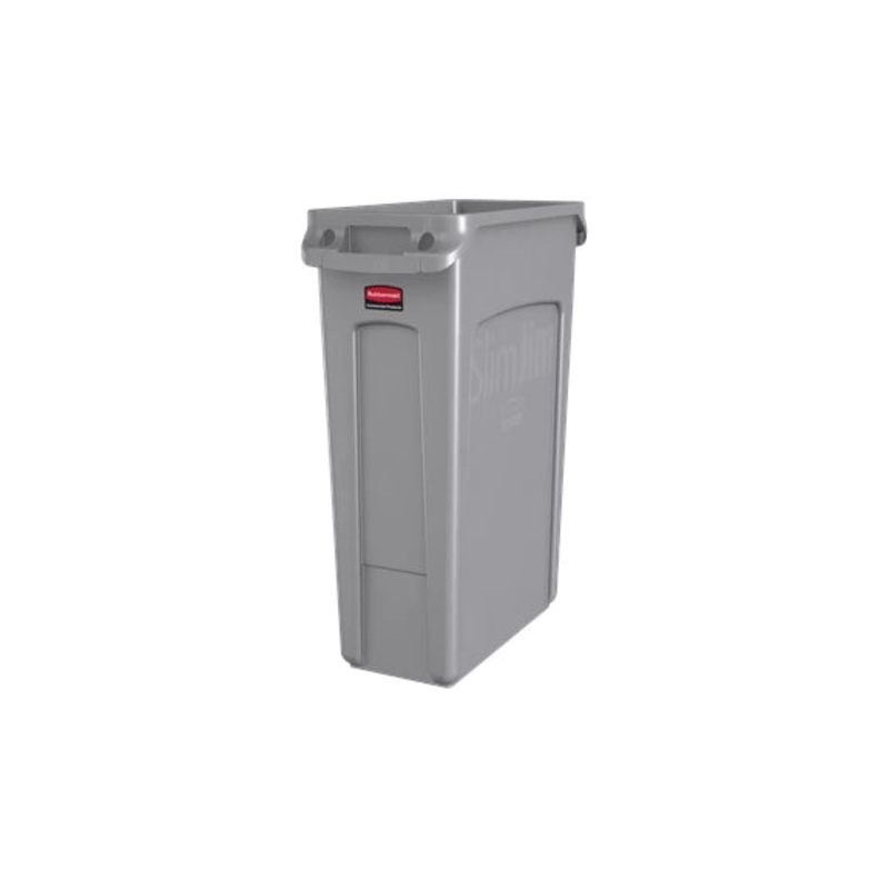 Rubbermaid Vented Slim Jim 23 Gal Gray