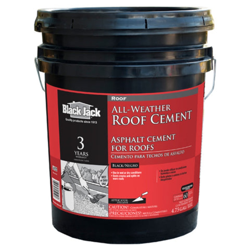 Black Jack All-Weather Roof Cement 4.75 Gallon