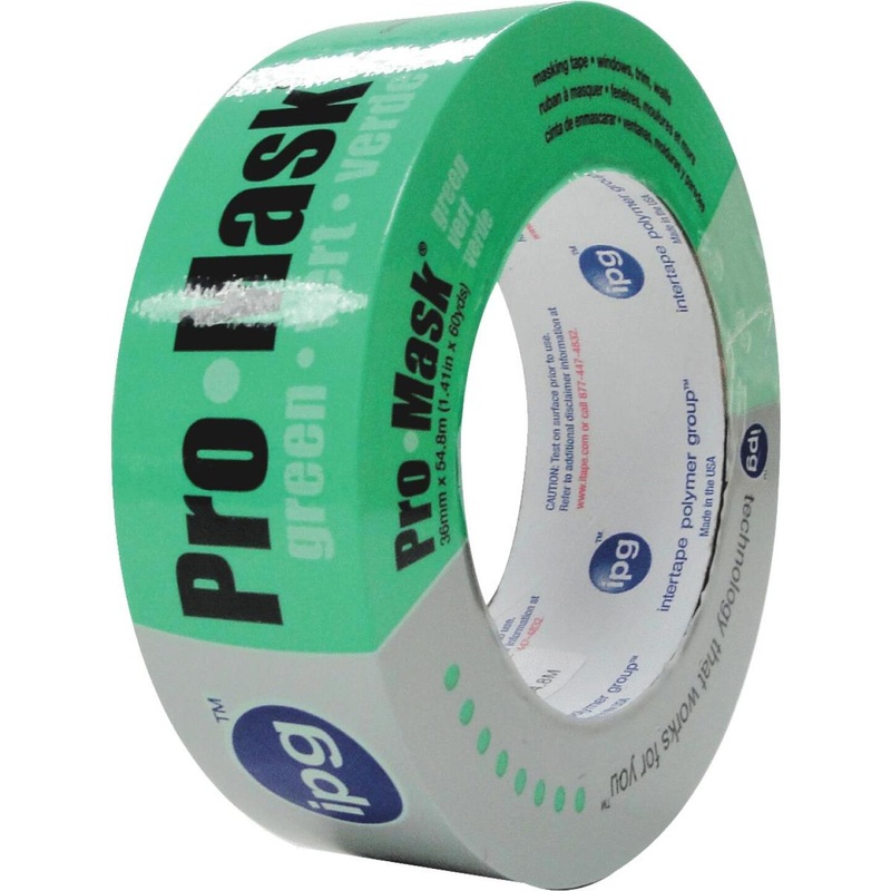 IPG ProMask Green 1.41 In. x 60 Yd. Professional Green Painter’s Grade Masking Tape