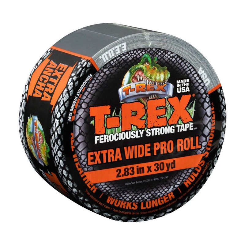 T-Rex Tape Extra Wide Roll – Gunmetal Gray, 2.83 in. x 30 yd.