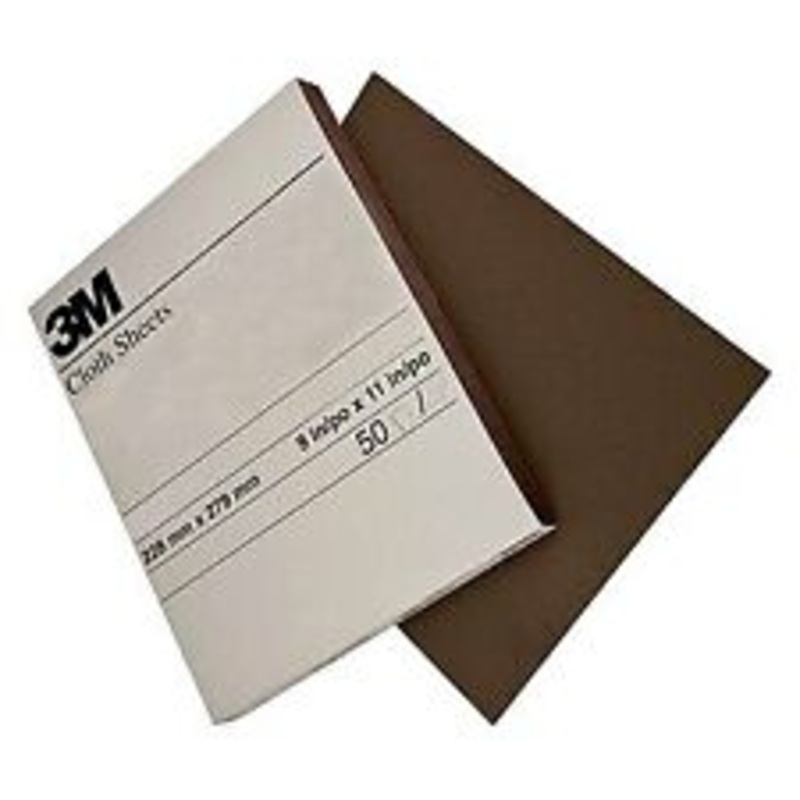 3M Utility Cloth Sheet 011K, Coarse, 9 in x 11 in, 50/Pac, 250 ea/Case