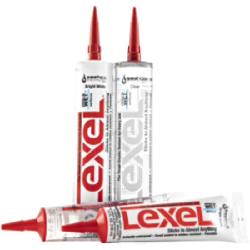 Sashco 10.5oz Sashco Sealants White Lexel Adhesive Caulk,