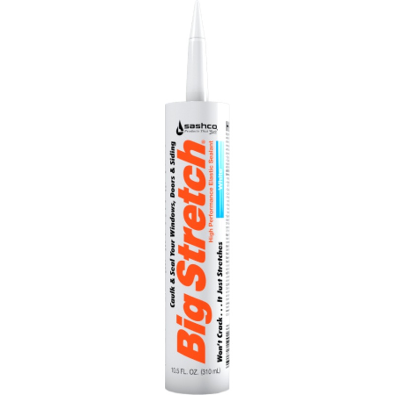 Sashco Big Stretch Elastomeric High Performance Non-Toxic Acrylic Caulk, Gray