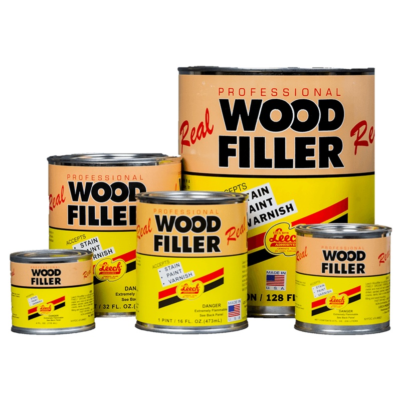 Leech Superior Grade Real Wood Filler 1 Quart