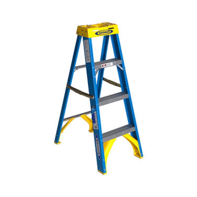 Werner 4ft Type I Fiberglass Step Ladder 6004