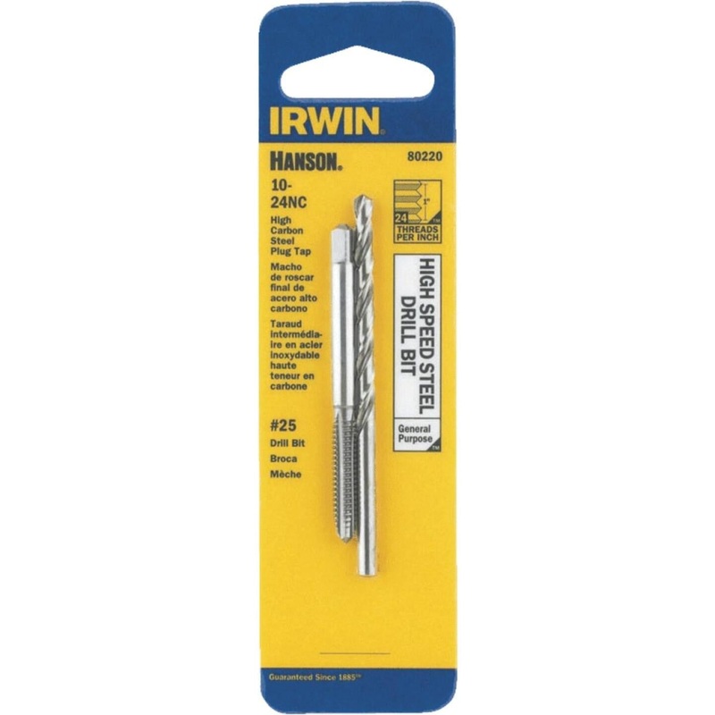 Irwin Hanson 10 – 24 NC + No. 25 Plug Tap & Drill Bit