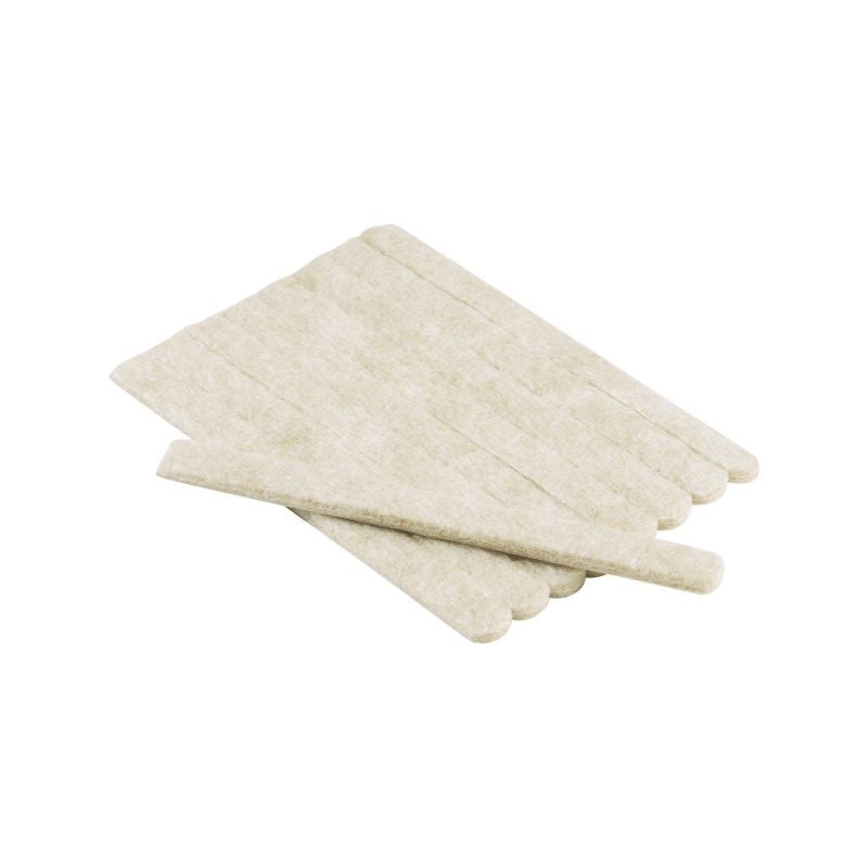 Shepherd Hardware 1/2-Inch x 6-Inch Heavy Duty Self-Adhesive Felt Furniture Strips, 9-Pack, Beige