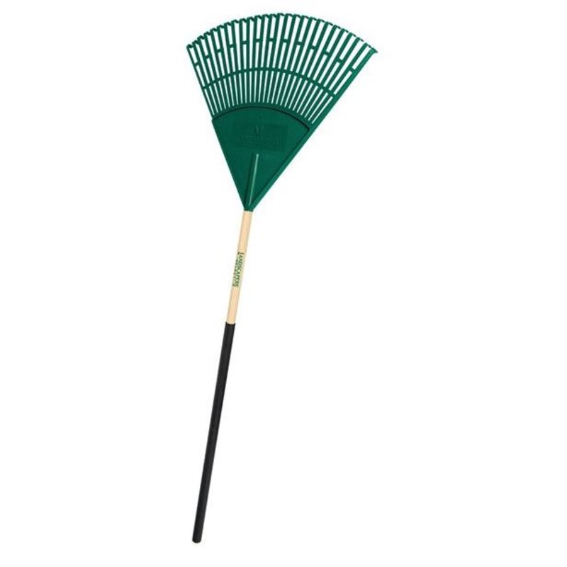 Landscapers Select Lawn/Leaf Rake Poly Tine Wood Handle
