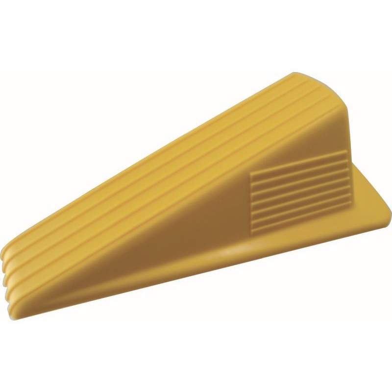 Shepherd Hardware Heavy Duty Jumbo Rubber Door Wedge, Yellow