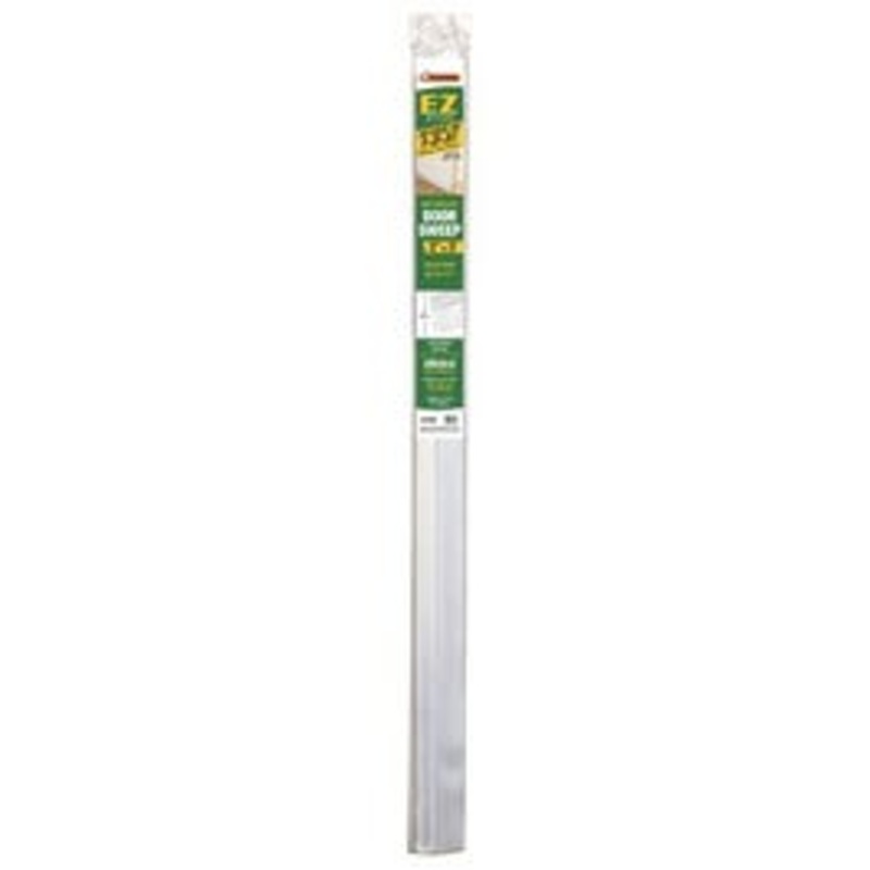 Door Sweep, Self-Sticking, White, 2-In. x 3-Ft.
