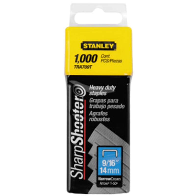 HD STAPLES 9/16IN YEL/BLA 1000PK