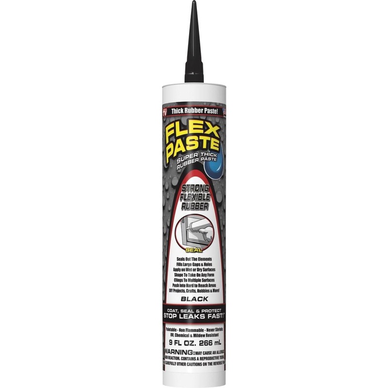 Flex Paste 9 Oz. Rubber Sealant, Black