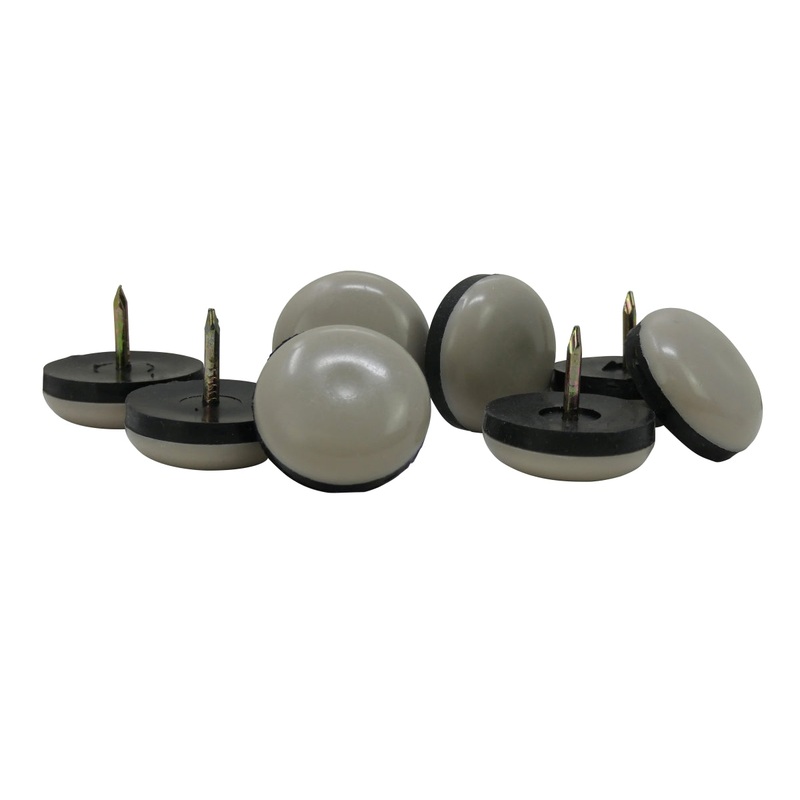 Shepherd Hardware 7/8-Inch Slide Glide Nail On Furniture Sliders, Beige, 8-Pack