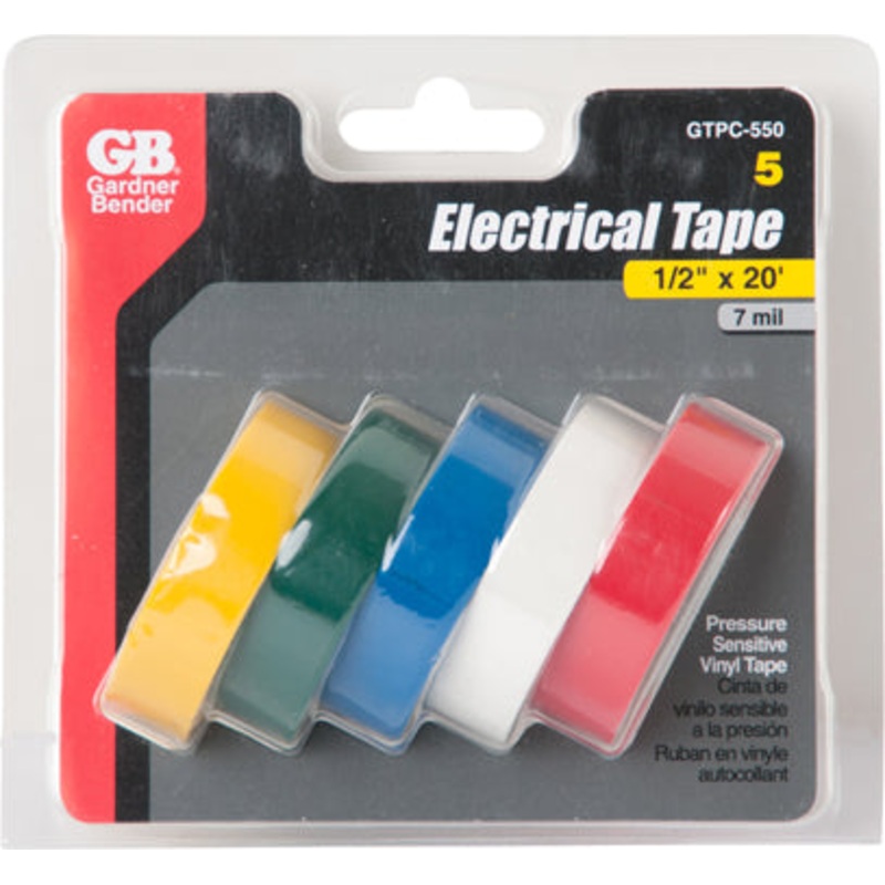 3/4 X12  COLOR  TAPE 5 ROLLS SLEEVE