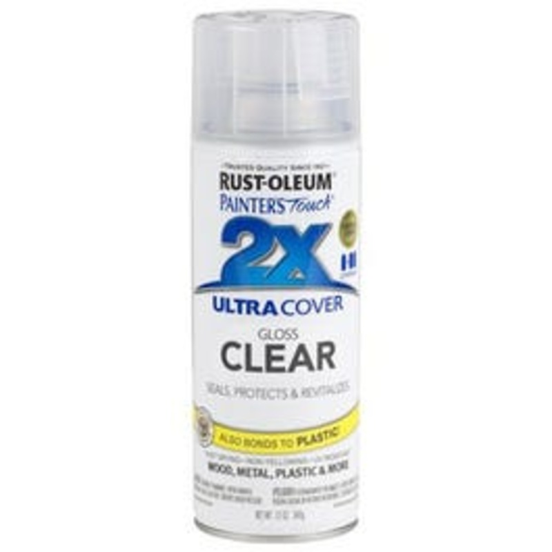 Painter’s Touch 2X Spray Paint, Gloss Clear, 12-oz.