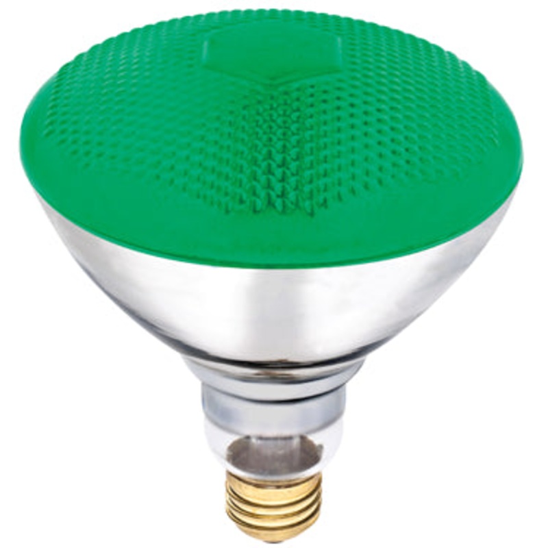 100 WATT PAR 38 FLOOD BULB GREEN