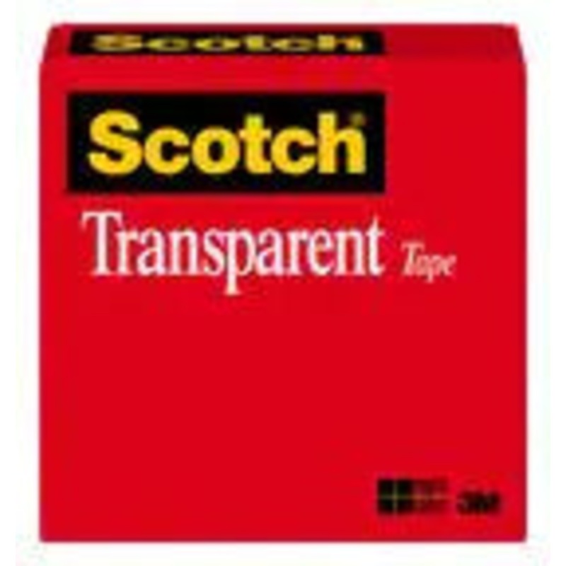 3M Scotch Transparent Tape Refill Rolls 3/4 x 1296  1