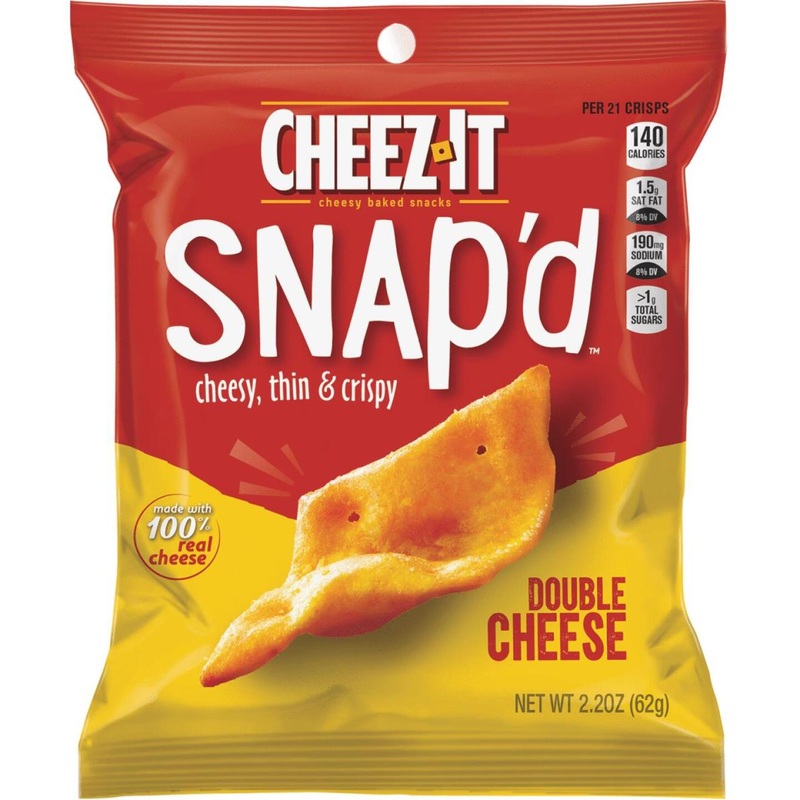 Cheez-it Snap’d 2.2 Oz. Double Cheese Crackers