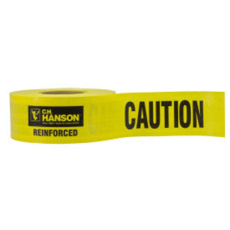 C.H Hanson Barricade Tape-CAUTION 500’x3x5Mil Reinforced