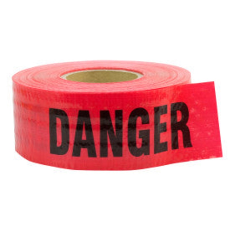 C.H Hanson Barricade Tape-DANGER 500’x3x5Mil Reinforced