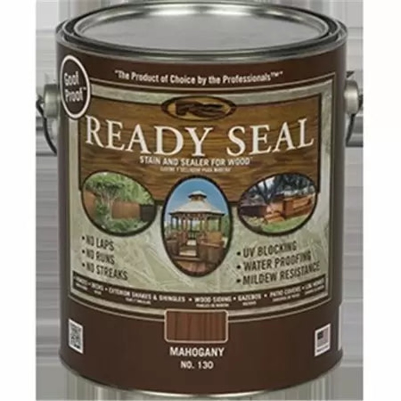Ready Seal Exterior Wood Stain and Sealer – Mahogany, 1 Gallon