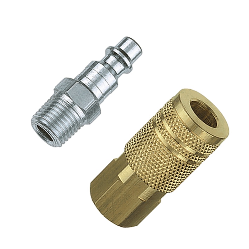 Tru-flate 1/4 I/M Design x 1/4 NPT Mixed Plug/Coupler Set