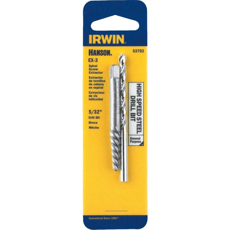 Irwin #3 Spiral Screw Extractor and Drill Bit Combo