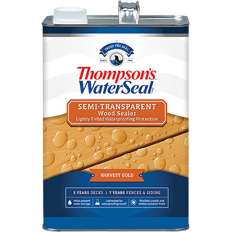 Thompsons WaterSeal Semi-Transparent Wood Sealer Harvest Gold 1 Gal