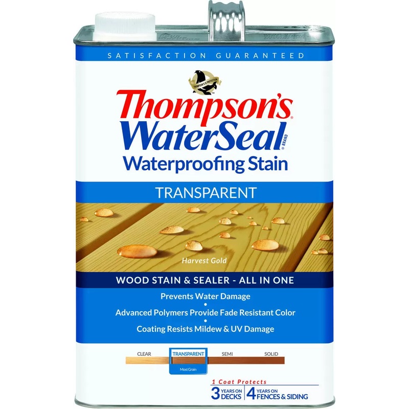 Thompsons WaterSeal Thompsons WaterSeal Semi-Transparent Wood Sealer Gold Gallon