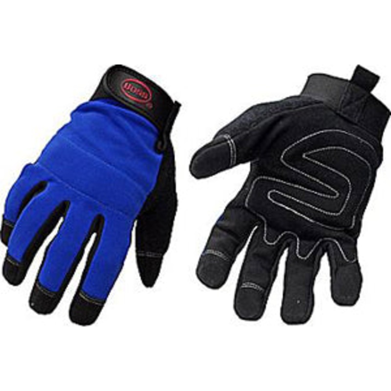 Boss 5205X Blue Mechanic Gloves, Synthetic Leather