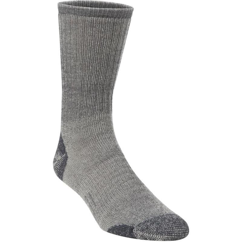 Hiwassee Trading Company Men’s Extra Large Charcoal Medium Weight Hiking Crew Sock