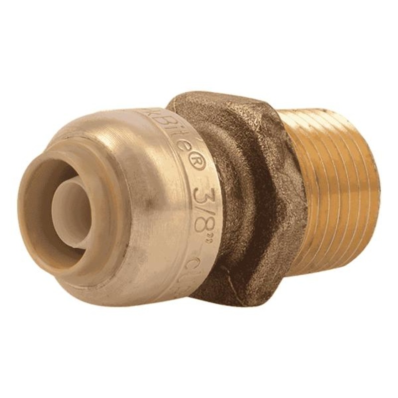 Sharkbite Brass Push Male Adapter 3/8 in. (1/2 in. OD) x 1/2 in. MNPT