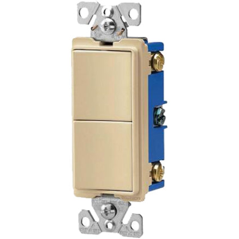 DECO 2 GANG SWITCHES WHITE