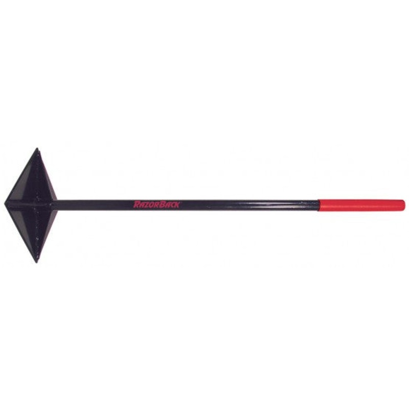 Razor-Back 10-IN X 10-IN Tamper, Steel Head And Handle With Cushion Grip