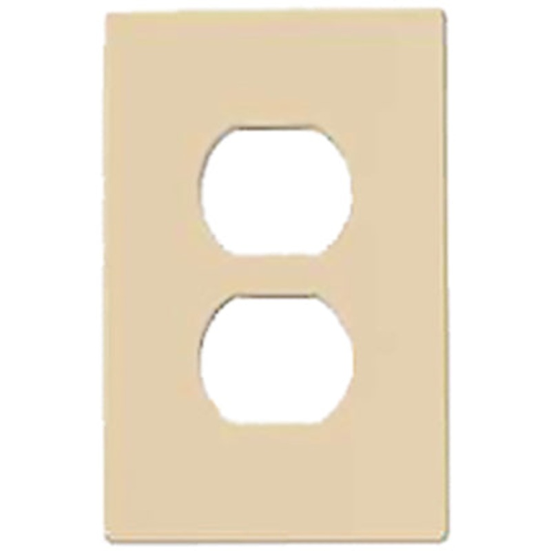 WALLPLATE DUPLEX HIDDEN SCREW V