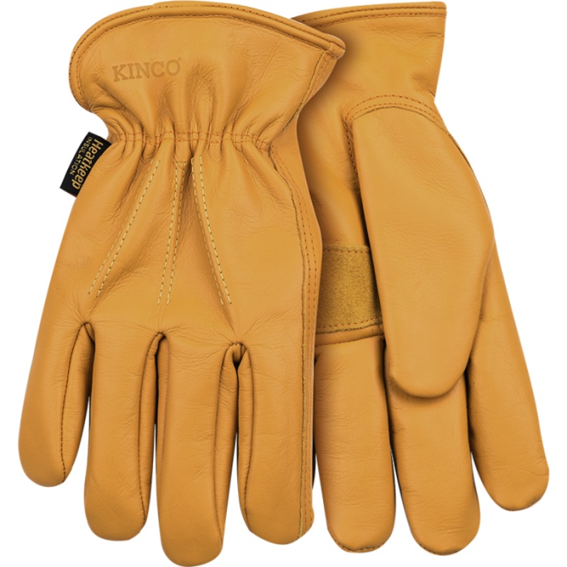 Kinco Lined Premium Grain Cowhide Driver with Palm Patch