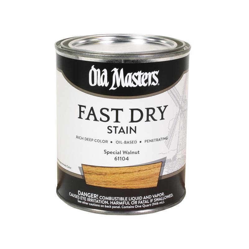 Old Masters 61104 Special Walnut Fast Dry Wood Stain – 1 Quart
