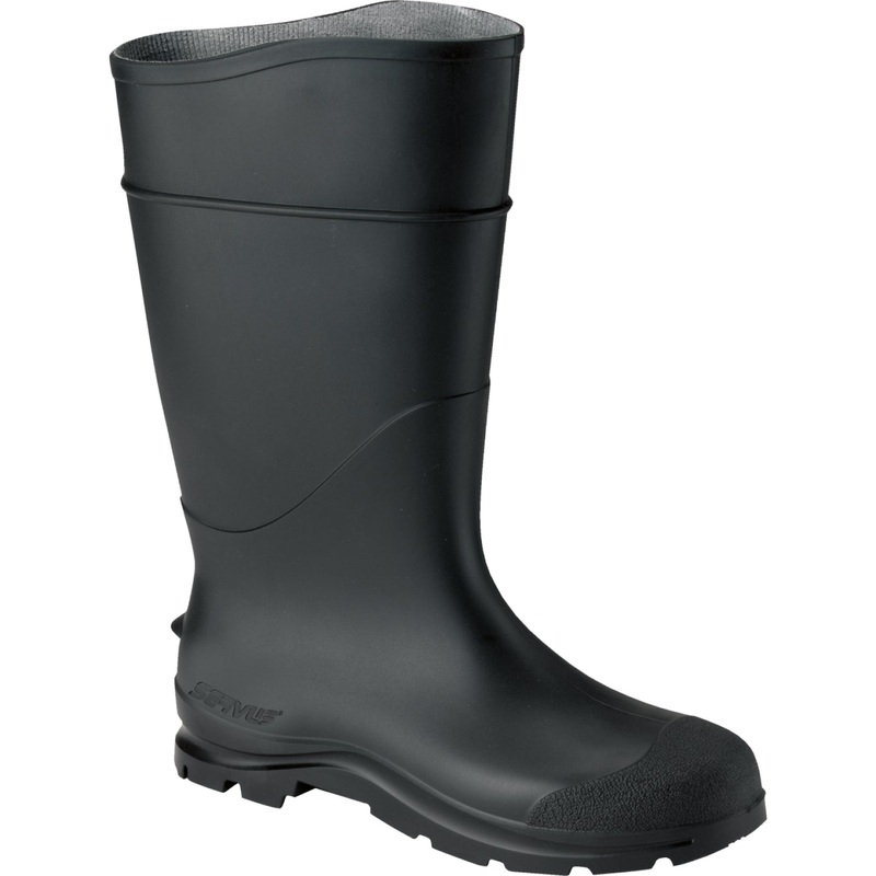 Honeywell Servus Men’s Size 12 Black Plain Toe PVC Rubber Boot