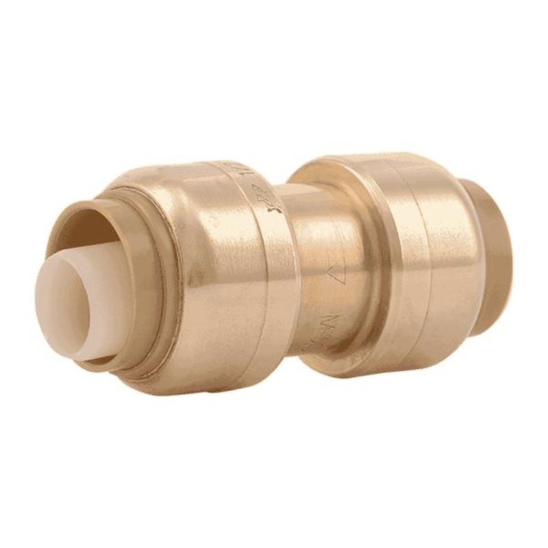 Sharkbite Brass Push Coupling 3/8 in. (1/2 in. OD) x 3/8 in. (1/2 in. OD)