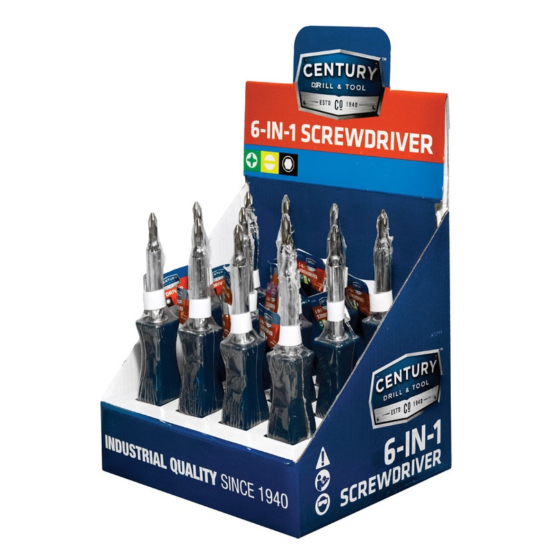 Century Drill And Tool 6 In 1 Screwdriver Bit