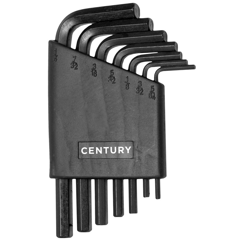 Century Drill And Tool 7 Piece Fractional Hex Key Wrench Set