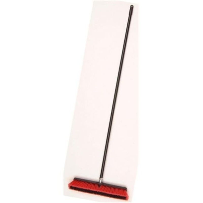 Cequent Laitner Company  24 in. Indoor & Outdoor Push Broom With 60 in. Metal Handle