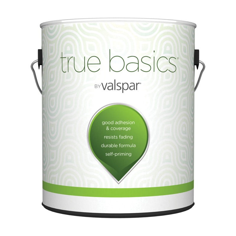 Valspar True Basics 1 gal Flat Exterior Paint – White