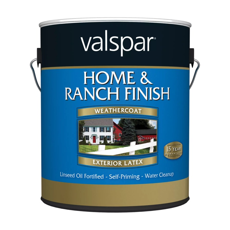 Valspar Weathercoat Home & Ranch Finish 1 Gallon Flat White