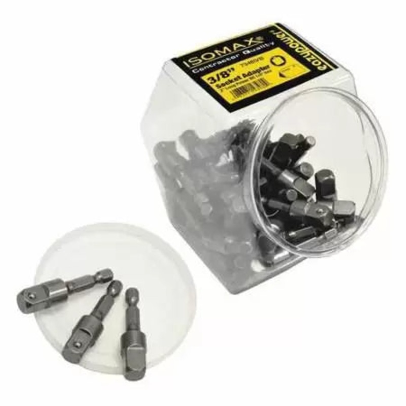Eazypower 3/8 Socket Adapter 1/4hex 2 Long