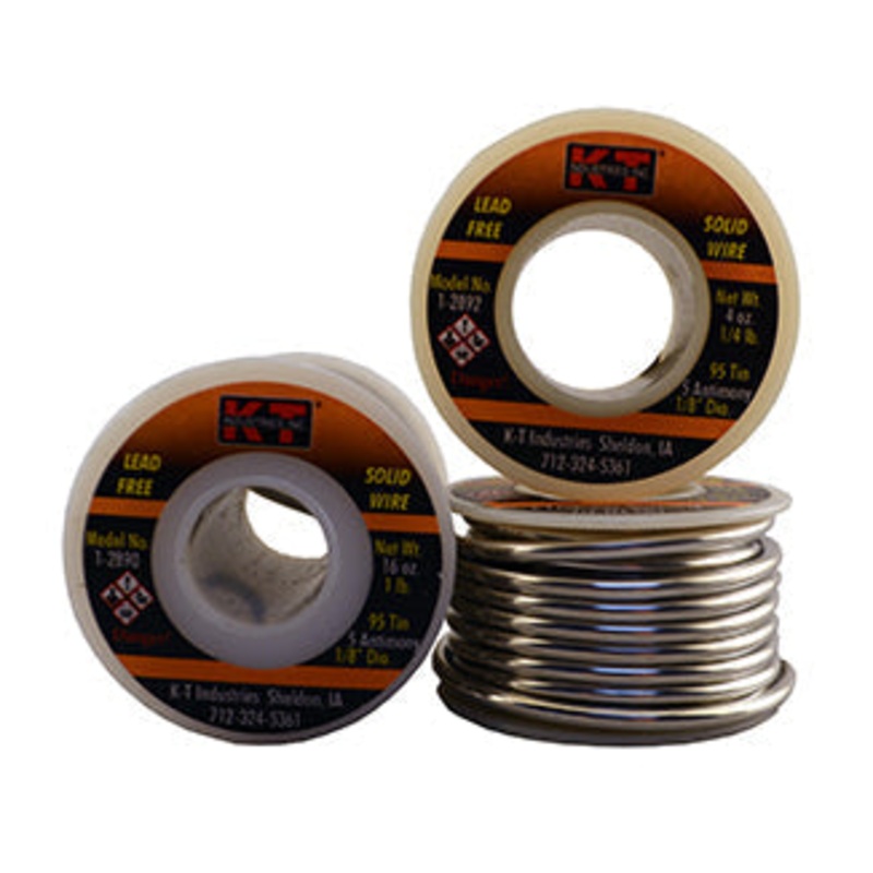 K-T Industries Lead Free Solder 1/8 Dia 1/4 Lb